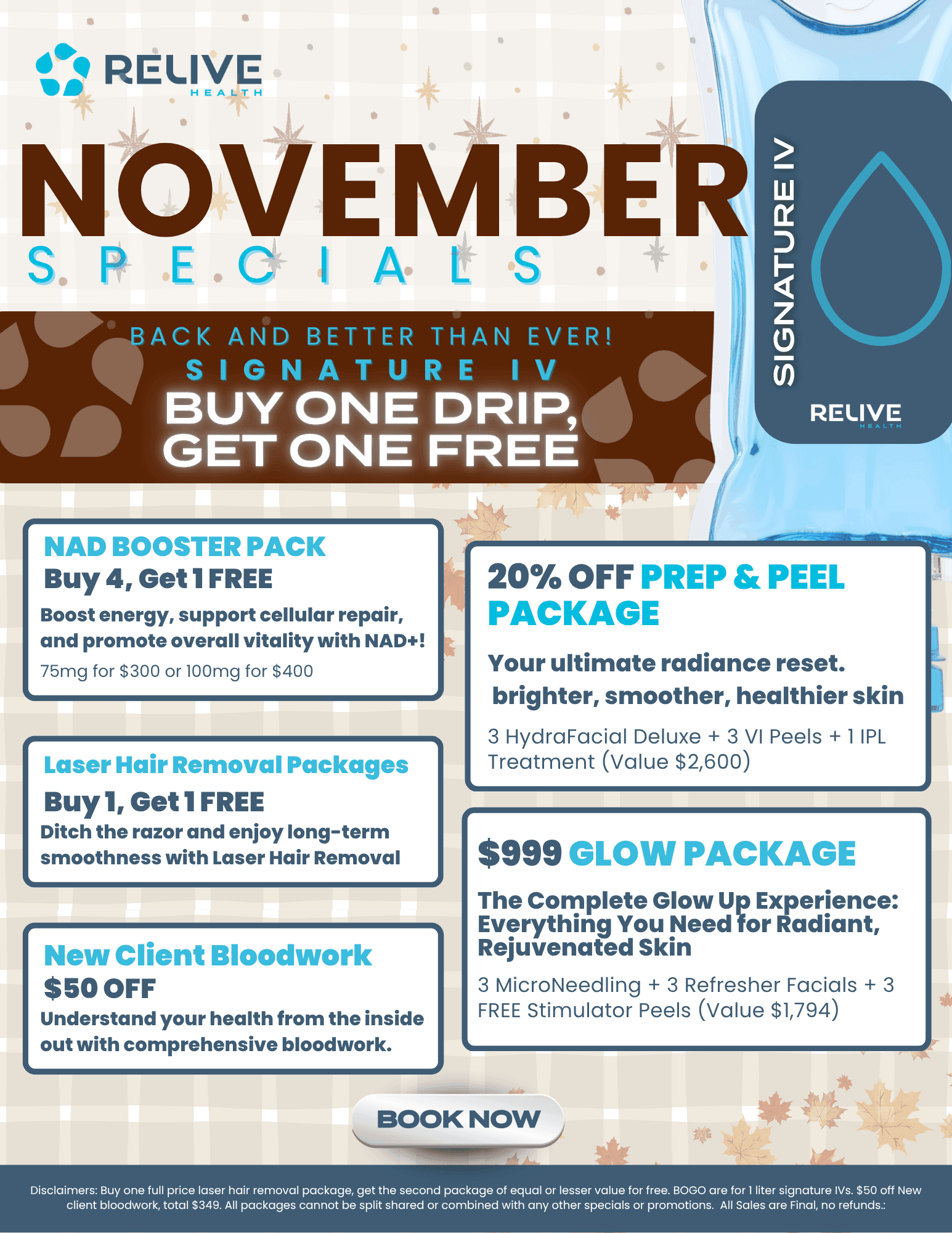 Relive Viera November Specials